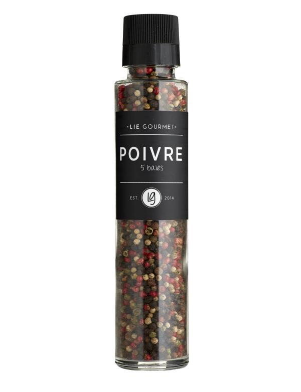 Lie Gourmet Grinder - 5-Corn Pepper Blend