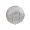 Solar Lampion Ikat Rond - 30 cm - Licht Taupe
