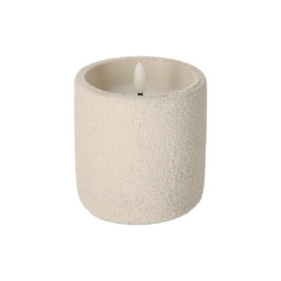 Frosted LED Kaars Off-White