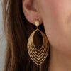 Oorbellen ovalen party - zilver - Afbeelding 3