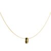Ketting gekleurde bedel - goud/zwart
