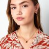 Ketting gekleurde bedel - goud/zwart - Afbeelding 2