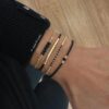 Armbandenset 'Black Chic' goud