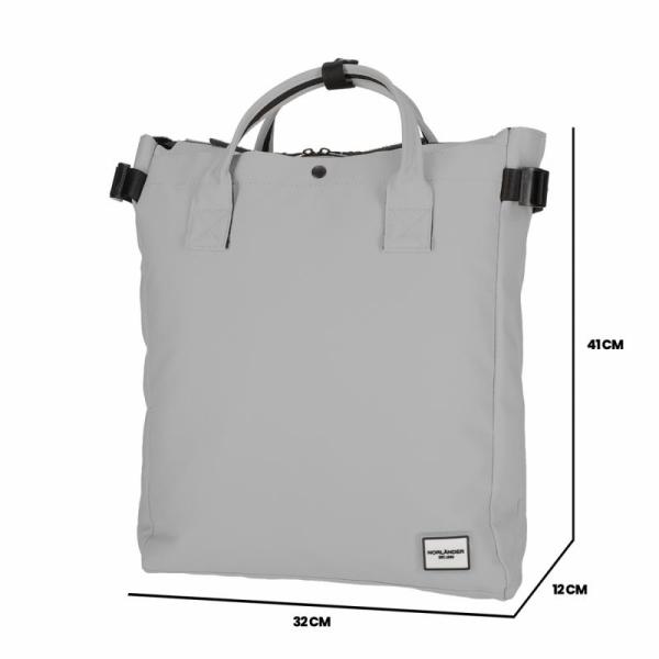 NORLÄNDER Fiets Shopper Rugtas Boston Grijs - Afbeelding 8