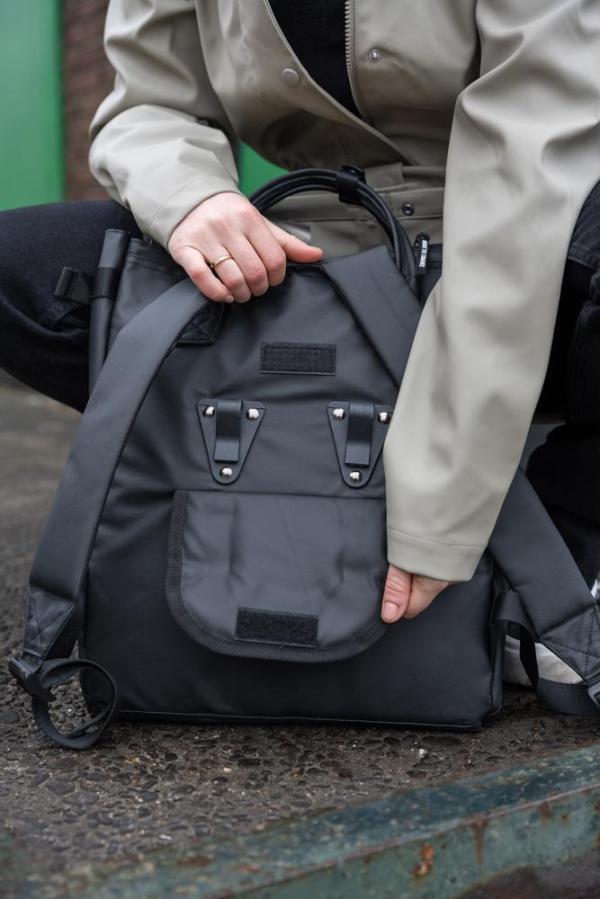 NORLÄNDER Fiets Shopper Rugtas Boston Zwart - Afbeelding 7
