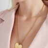 Lange ketting groot hart - goud - Afbeelding 2