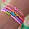 Bracelet Ibiza love light pink - Afbeelding 2