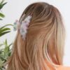 Hair clip white flower - Afbeelding 2