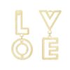 Oorbellen L O V E - goud