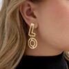 Oorbellen L O V E - goud - Afbeelding 2
