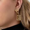 Oorbellen L O V E - goud - Afbeelding 3