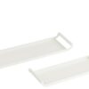 Set Van 2 Plateau Rechthoek Metaal Wit - Afbeelding 2