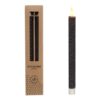 LED honeycomb kaars black set van 2