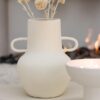Vaas Kruik 2 Handvat Aardewerk Beige Large - Afbeelding 2