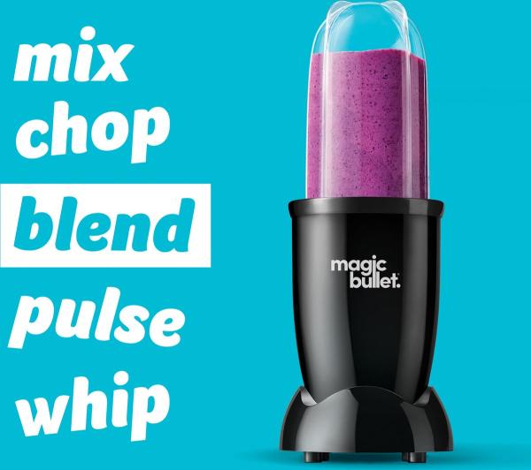 Magic Bullet Original - Incl. To Go Bekers & Digitaal Receptenboek - Blender - Glossy Zwart - Afbeelding 10