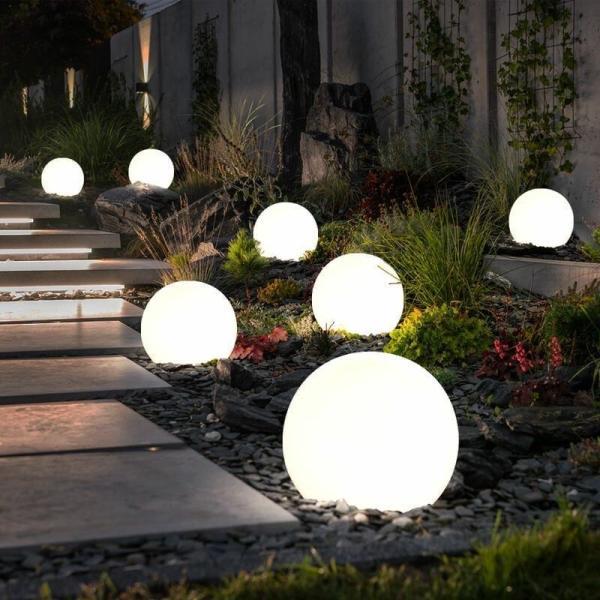 LED Lamp – Lamp met geïntegreerd solarpaneel, 25cm | Wit - Afbeelding 4