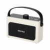 BRAINZ Retro Clock Speaker Wit