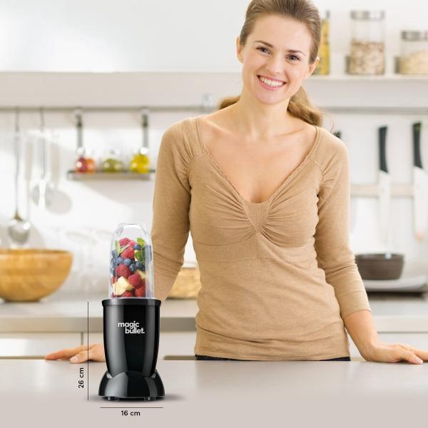 Magic Bullet Original - Incl. To Go Bekers & Digitaal Receptenboek - Blender - Glossy Zwart - Afbeelding 6