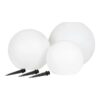 LED Lamp – Lamp met geïntegreerd solarpaneel, set van 3 | Wit - Afbeelding 3