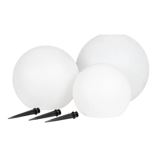 LED Lamp – Lamp met geïntegreerd solarpaneel, set van 3 | Wit - Afbeelding 3
