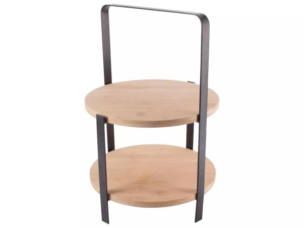 Etagère bamboe hout ø27x39cm