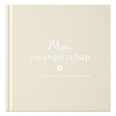 Mijn zwangerschapsdagboek - Linnen Beige