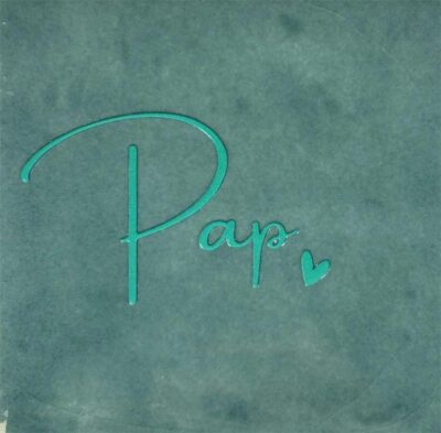 Tegeltje – pap zeegroen/turquoise