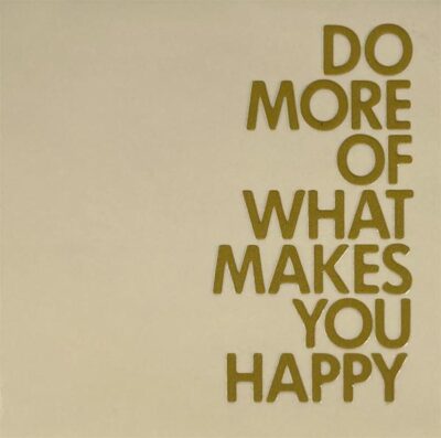 Tegeltje – do more creme/goud