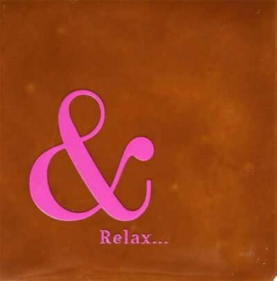 Tegeltje – relax terra/roze