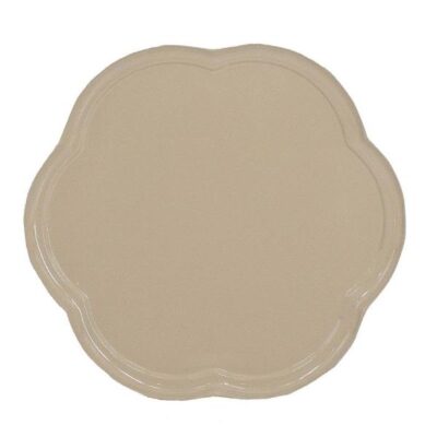 Dienblad flower beige 28cm