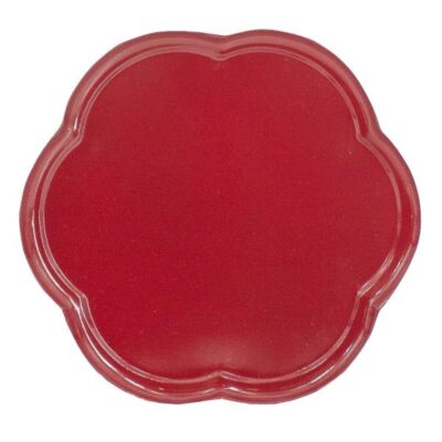Dienblad flower maroon 28cm