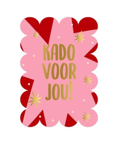Wenskaart bubble - Kado voor jou