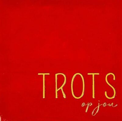 Tegeltje – trots op jou rood/goud