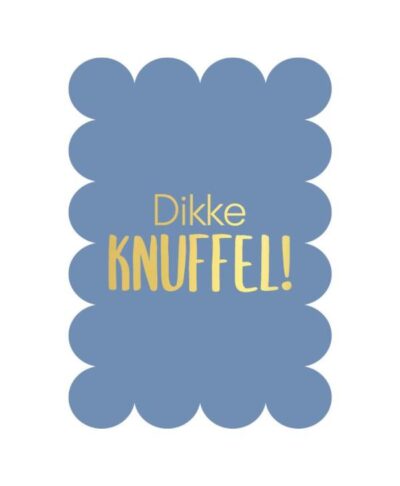 Wenskaart bubble - Dikke knuffel