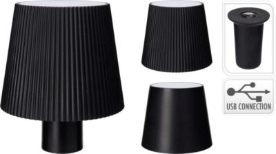 LED Fles Lamp Glad Zwart