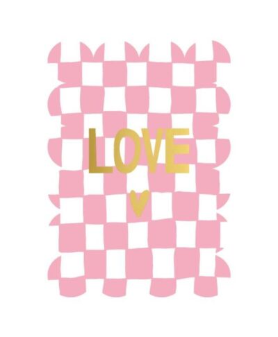 Wenskaart - Love + hart