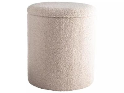 Vouwpoef Teddy taupe ø33,5 cm