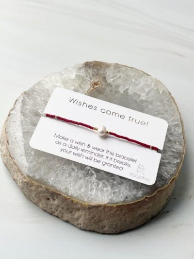 Wish Bracelet – Deep Red