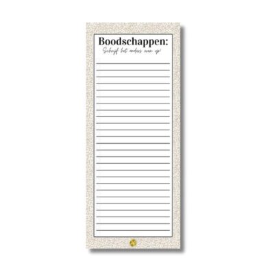 Notitieblok – Boodschappenlijst