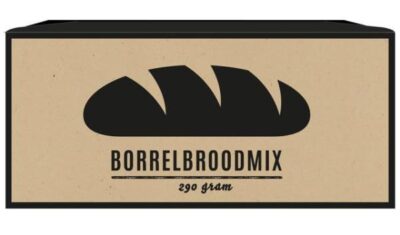 Robuust Borrelbroodmix in papieren bakvorm
