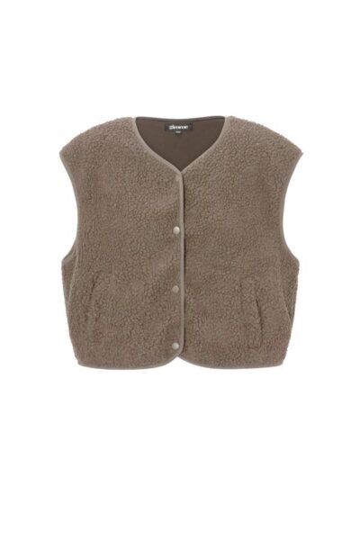 Teddy vest - taupe L/XL