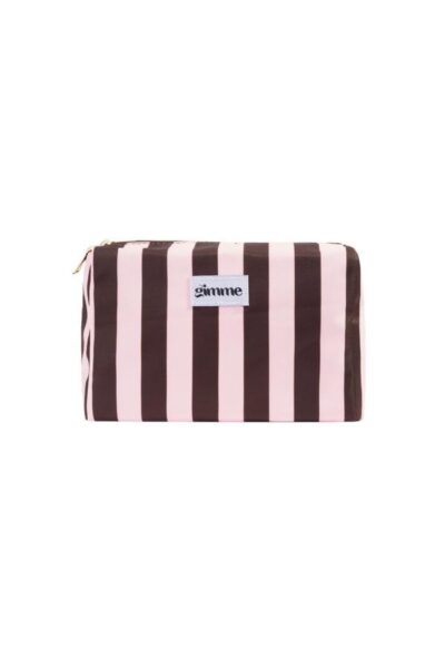 Toilettas Stripes bruin