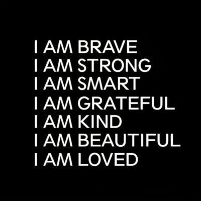 Spiegelsticker - I am brave wit