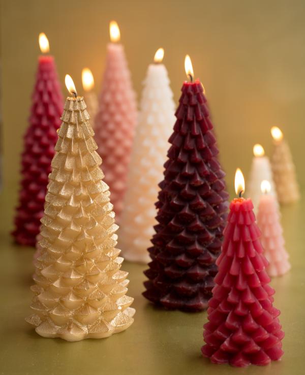 RL Kerstboomkaars 6.3 x 12 aubergine - Afbeelding 4