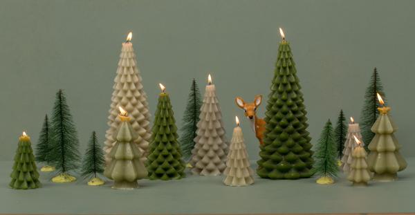 RL Kerstboomkaars 6.3 x 12 aubergine - Afbeelding 3