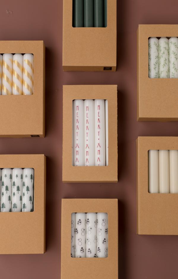 Giftbox dinerkaarsen Kerstboom - Afbeelding 4