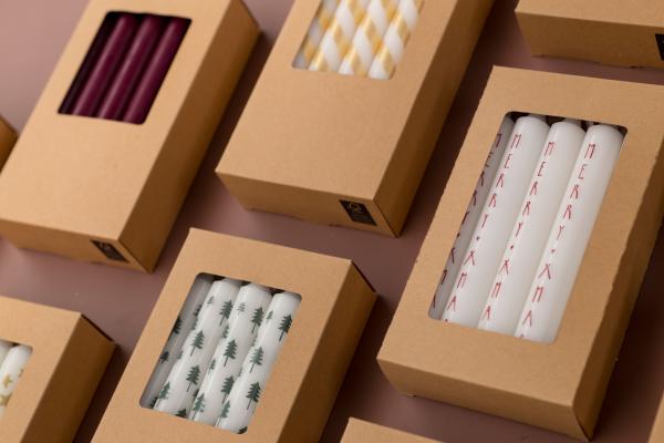Giftbox dinerkaarsen Kerstboom - Afbeelding 5