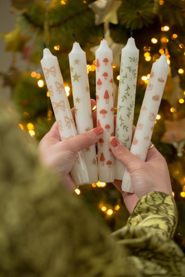 Giftbox dinerkaarsen Merry Christmas - Afbeelding 3