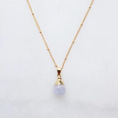 Blauwe Agaat Ketting voor Kalmte en Helderheid