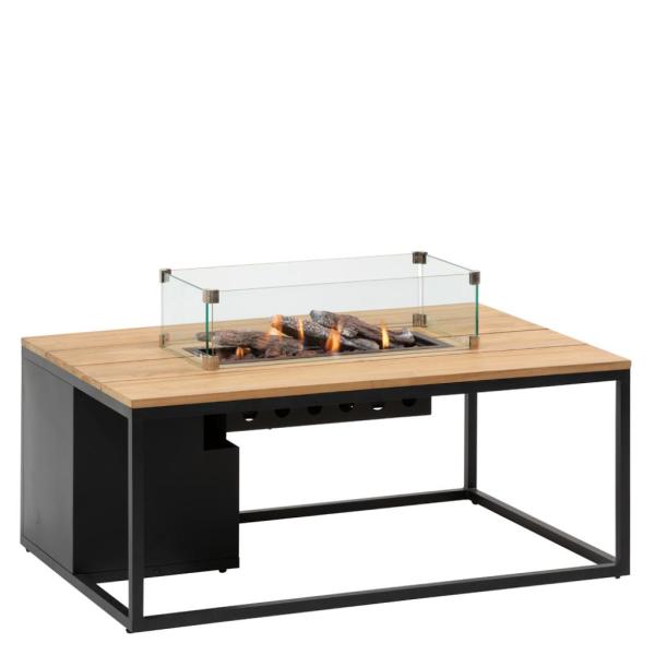 Cosiloft 120 vuurtafel black / teak - Afbeelding 4